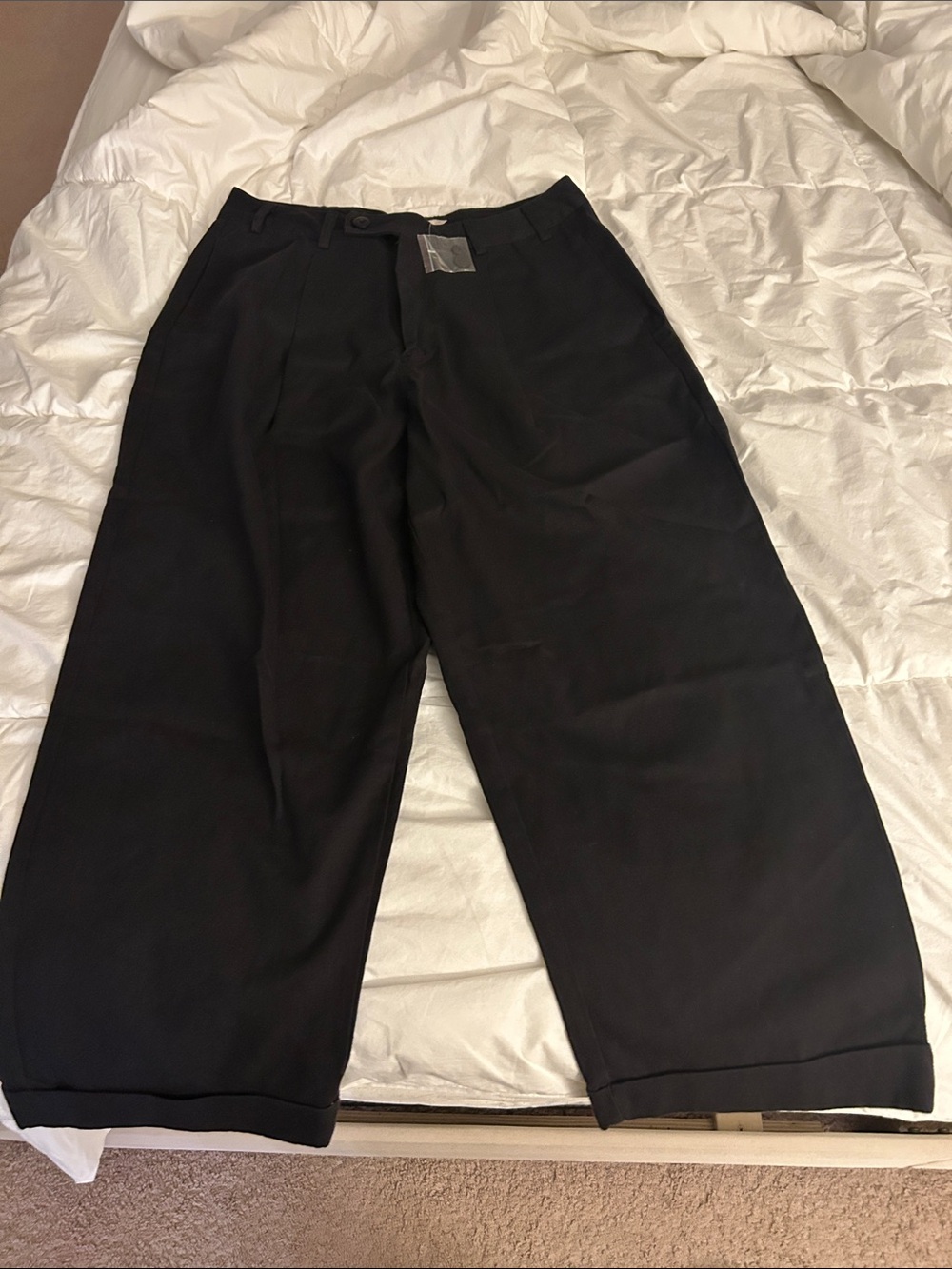 NWT Free People Women’s Black Wide-Leg Dress Pants
